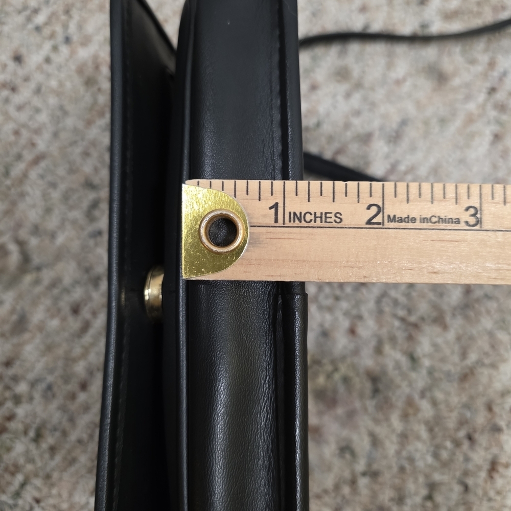 Coach 9375 Vintage Black Leather Organizer Crossbody — Made in USA - Picture 15 of 16